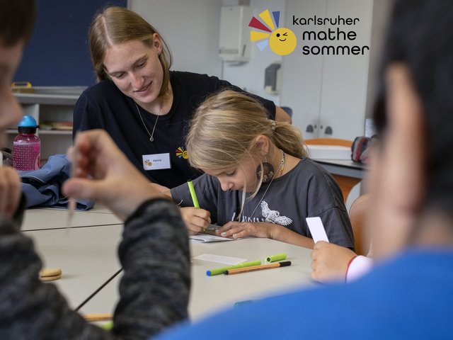 Karlsruher Mathe Sommer 2023: Lerndefizite ausgleichen und fit werden für das neue Schuljahr. Foto: Gustavo Alàbiso/PHKA