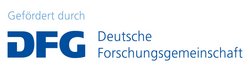 Logo "Gefördert durch DFG (Deutsche Forschungsgemeinschaft)"