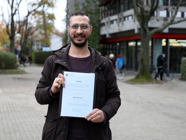 DAAD-Preisträger 2024: Ali Alhamwi. Foto: Pädagogische Hochschule Karlsruhe