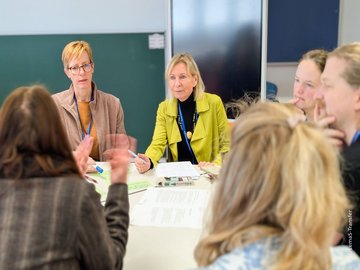Forschungsverbund LemaS-Transfer: Arbeitstreffen an der Pädagogischen Hochschule Karlsruhe mit Prof. Dr. Gabriele Weigand (M.). Foto: LemaS-Transfer