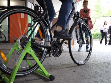 Beim Rad-Aktionstag am 4. Juni. Foto: Regina Thelen/PHKA