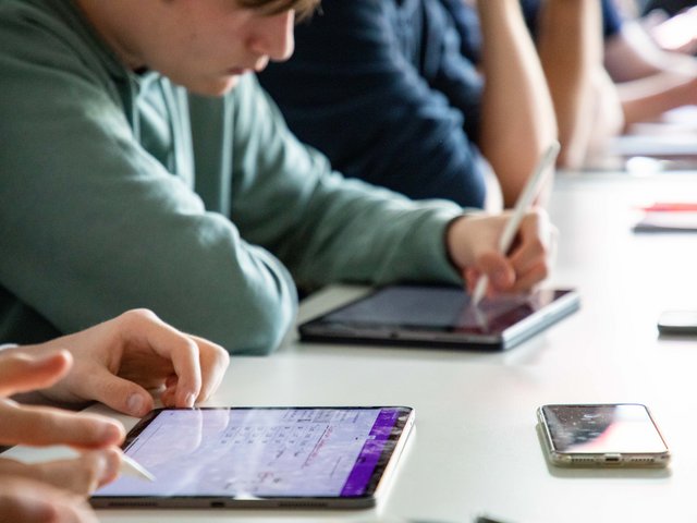 In einer Lehrveranstaltung an der Pädagogischen Hochschule Karlsruhe. Foto: David Manherz