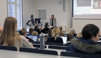 Vorlesung an der Pädagogischen Hochschule Karlsruhe. Foto: PHKA