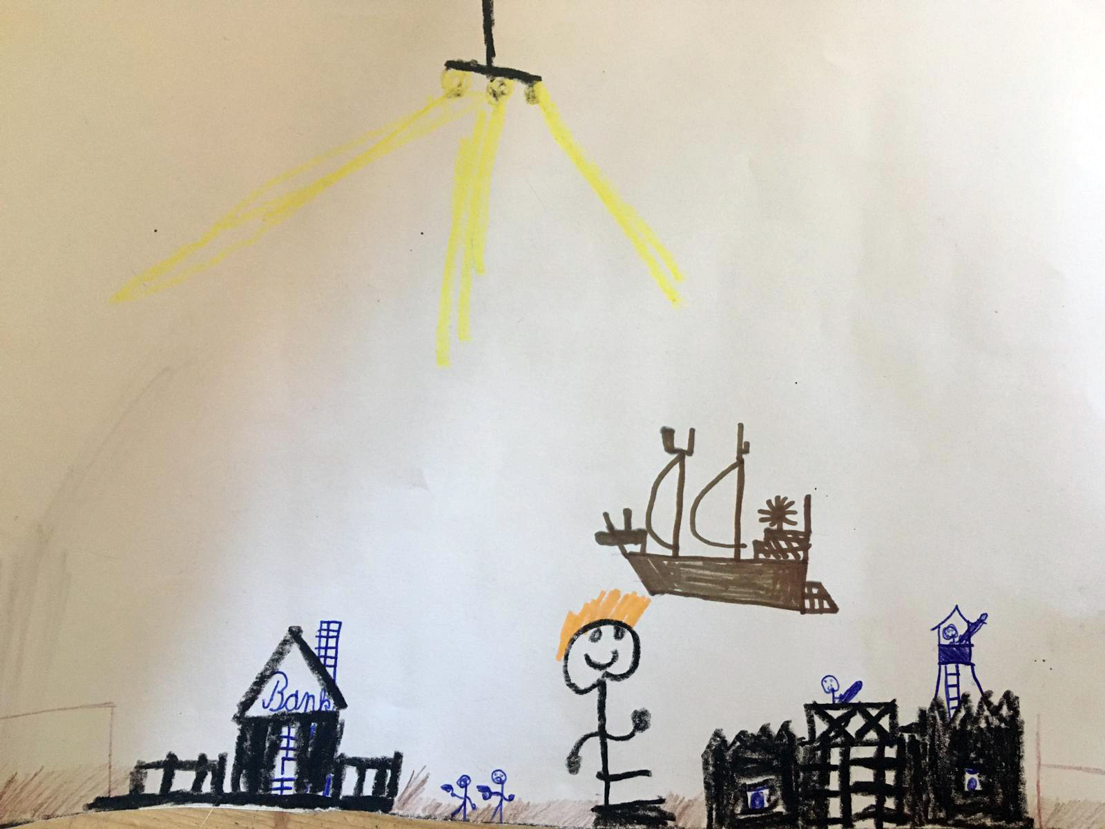 Bild des Tages - 10. April: Was hat sich geändert? Lenny freut sich auch darüber, dass er keine Schule hat: „Ich habe endlich viel Zeit, mit Playmobil zu spielen.“